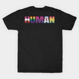 HUMAN Rainbow Flag T-Shirt